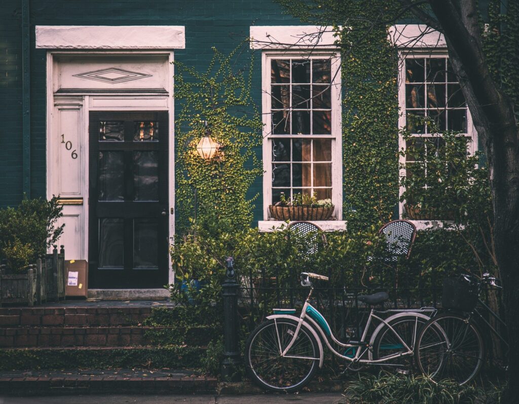 Vintage Home with bicycle