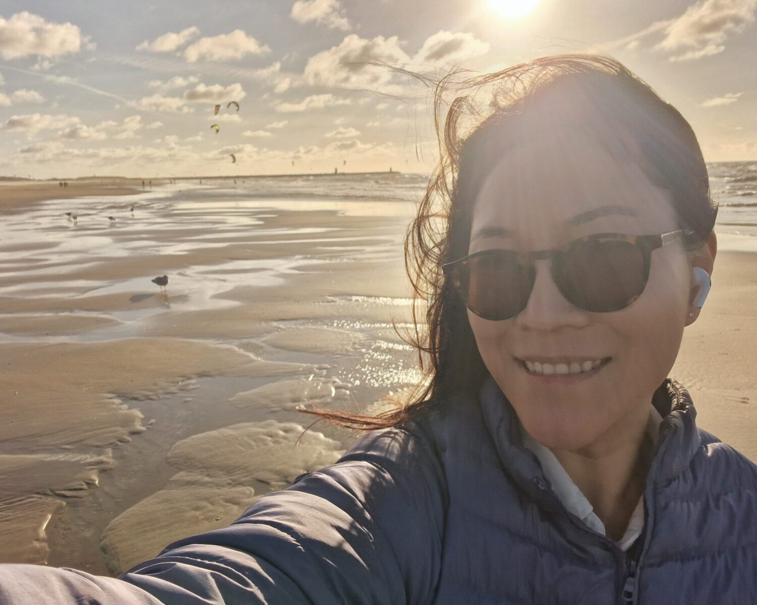 ACCESS Stories March 2026. Finding Mental Health Abroad. Hee Baek at the beach.
